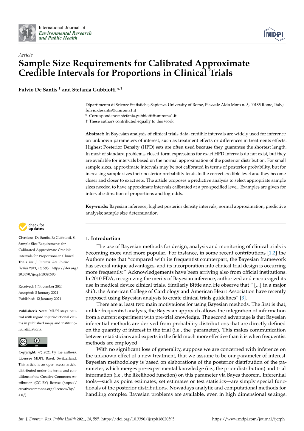Sample Size Requirements for Calibrated Approximate Credible Intervals for Proportions in Clinical Trials