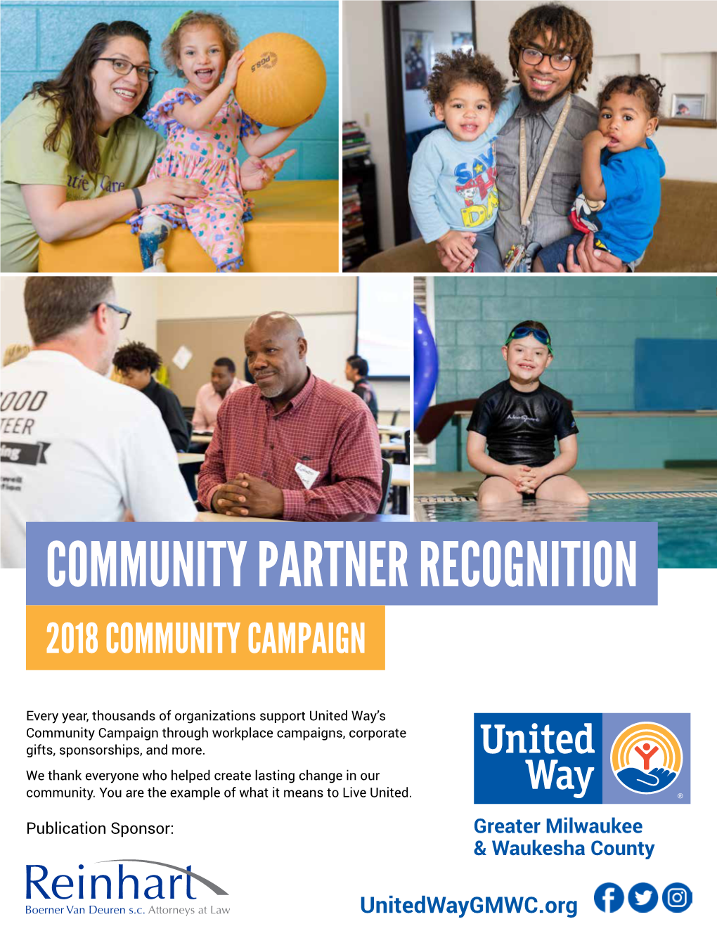 Community Partner Recognition 2018 Community Campaign