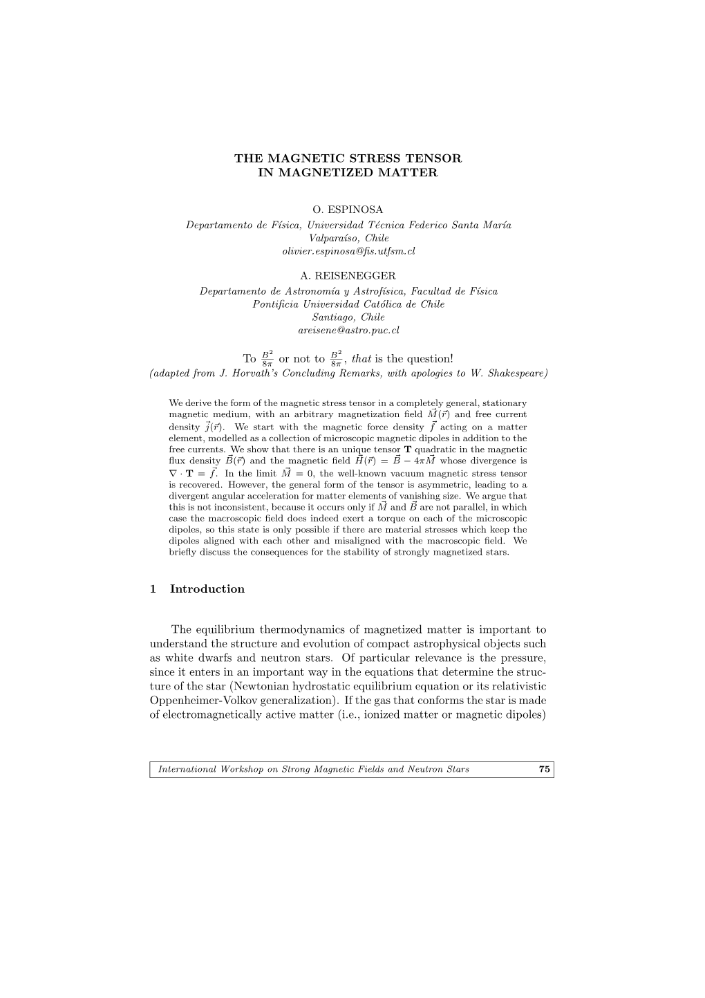 The Magnetic Stress Tensor in Magnetized Matter