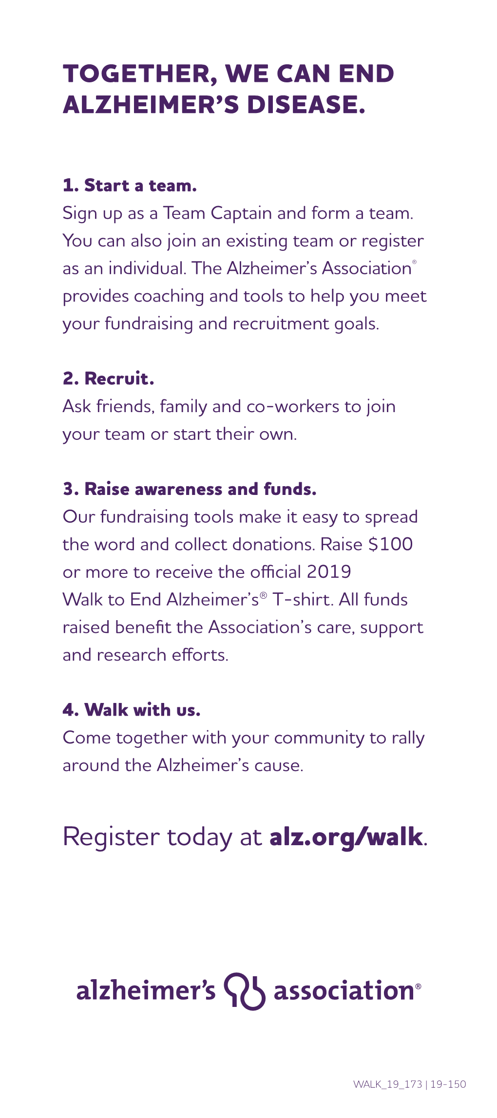 Together, We Can End Alzheimer's Disease