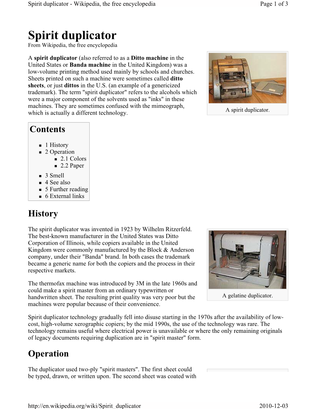 Spirit Duplicator - Wikipedia, the Free Encyclopedia Page 1 of 3