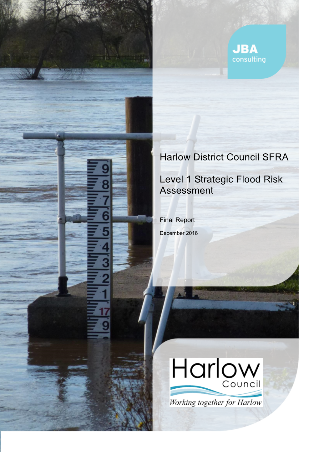 Harlow District Council SFRA Level 1 Strategic Flood Risk Assessment