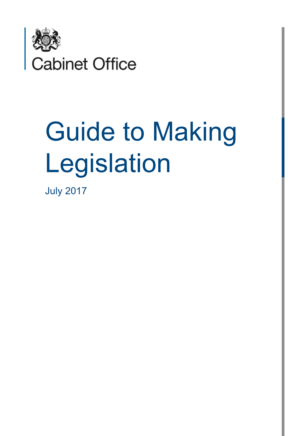 Guide to Making Legislation July 2017