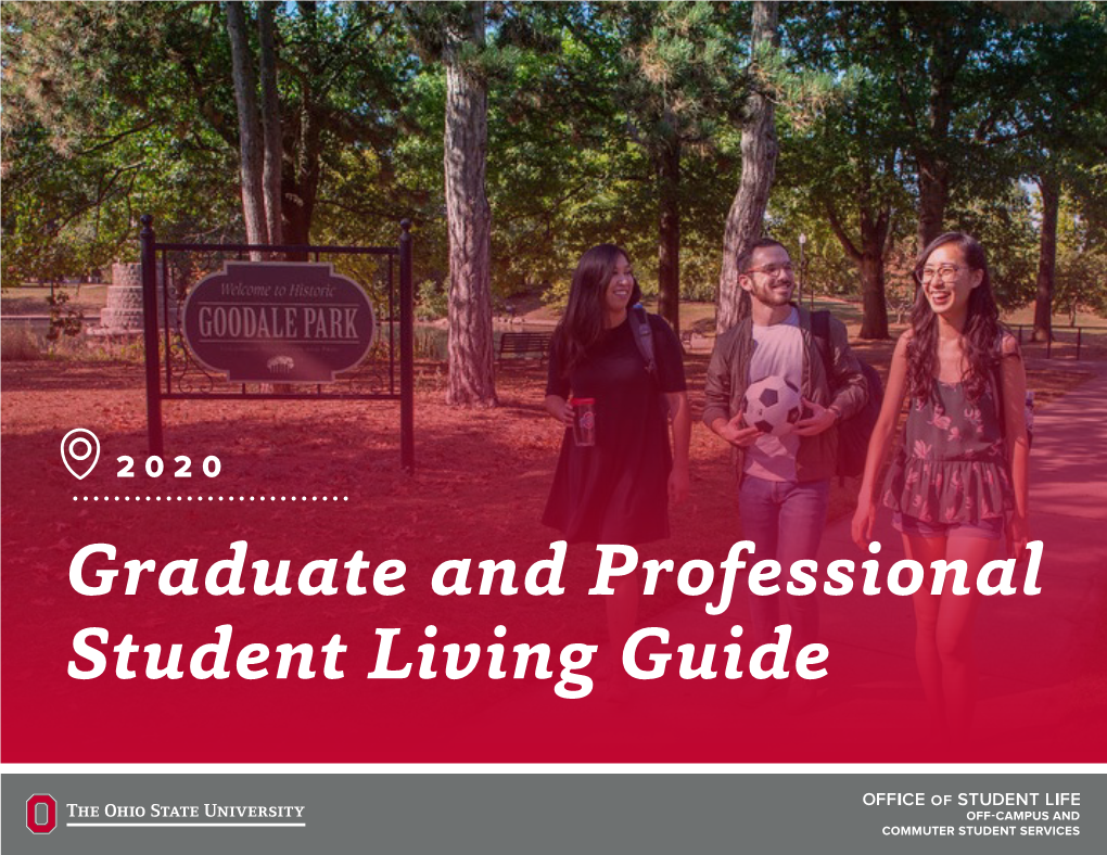 Graduate and Professional Student Living Guide Roadmap: Graduate and Professional Student Living Guide