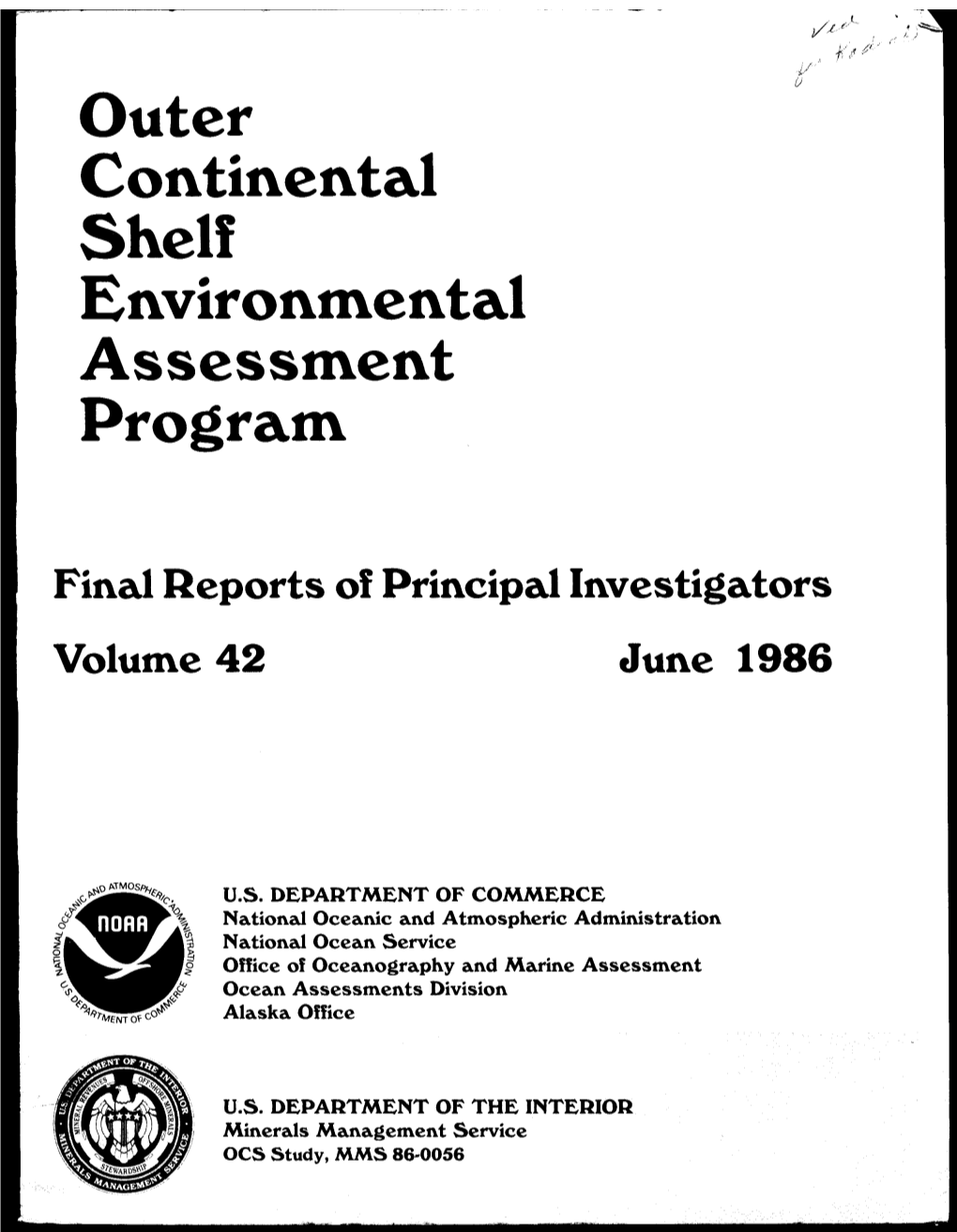 Outer Continental Shelf Environmental Assessment Program Final