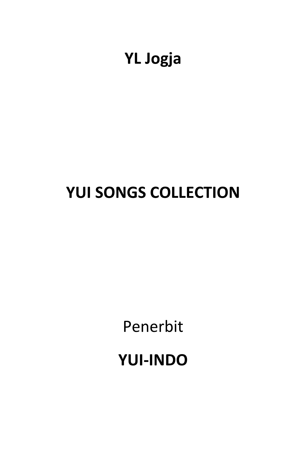 Yui Songs Collection