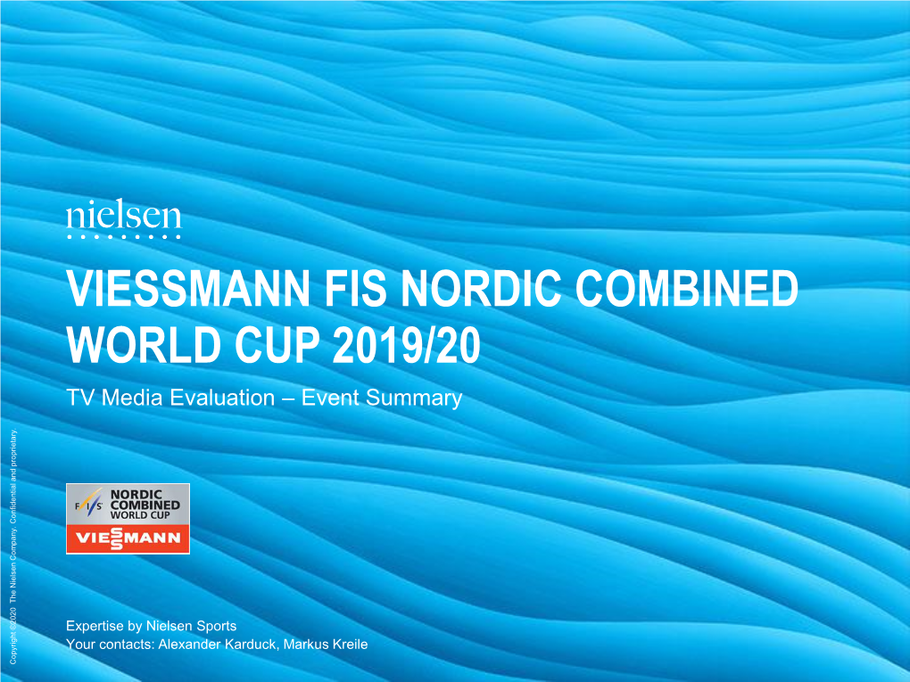 Viessmann Fis Nordic Combined World Cup 2019/20