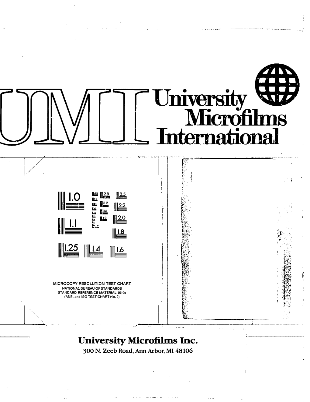 University Microfilms Biter National