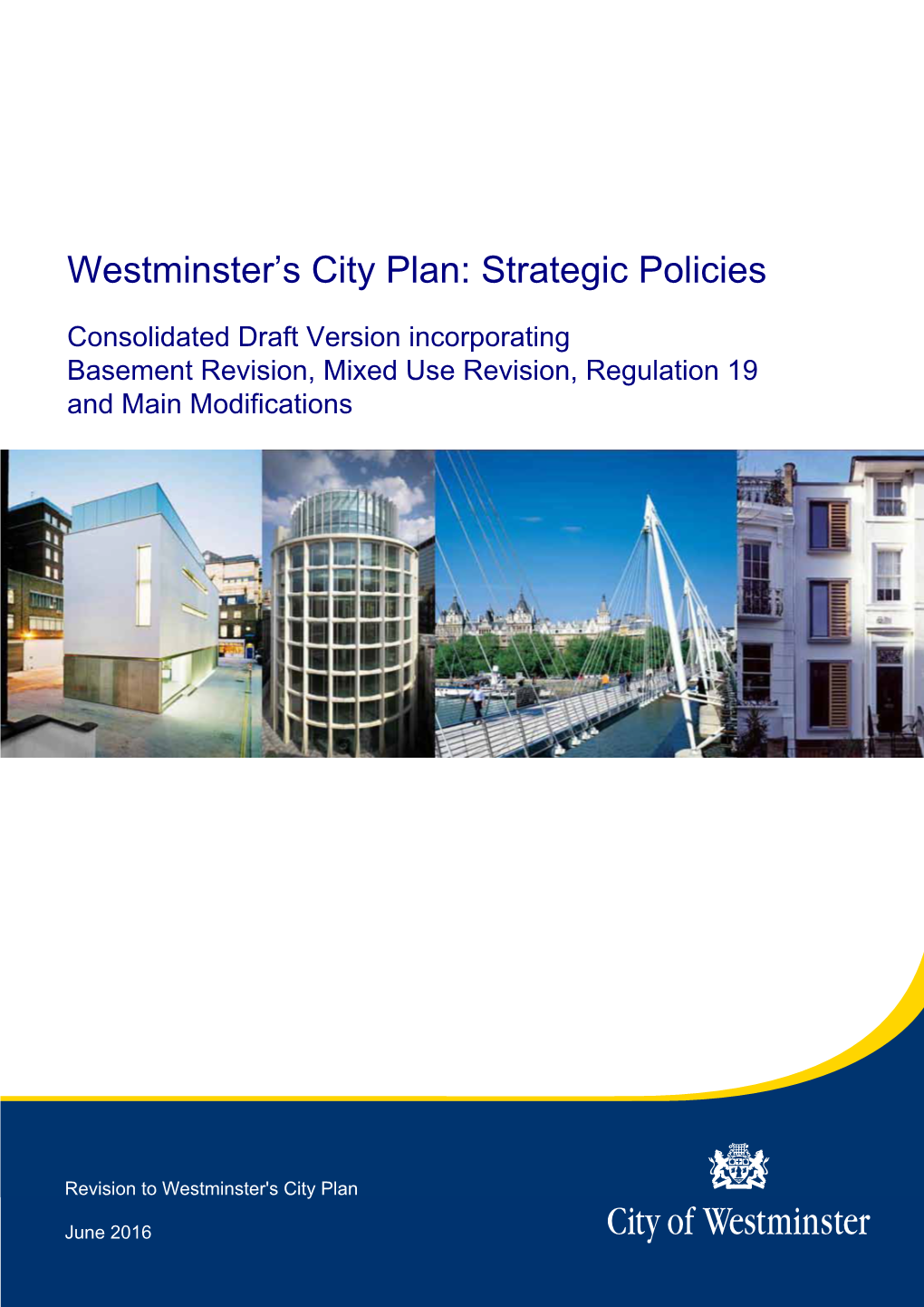 Westminster's City Plan: Strategic Policies