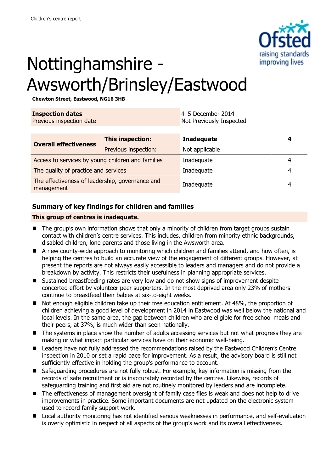 Nottinghamshire - Awsworth/Brinsley/Eastwood Chewton Street, Eastwood, NG16 3HB