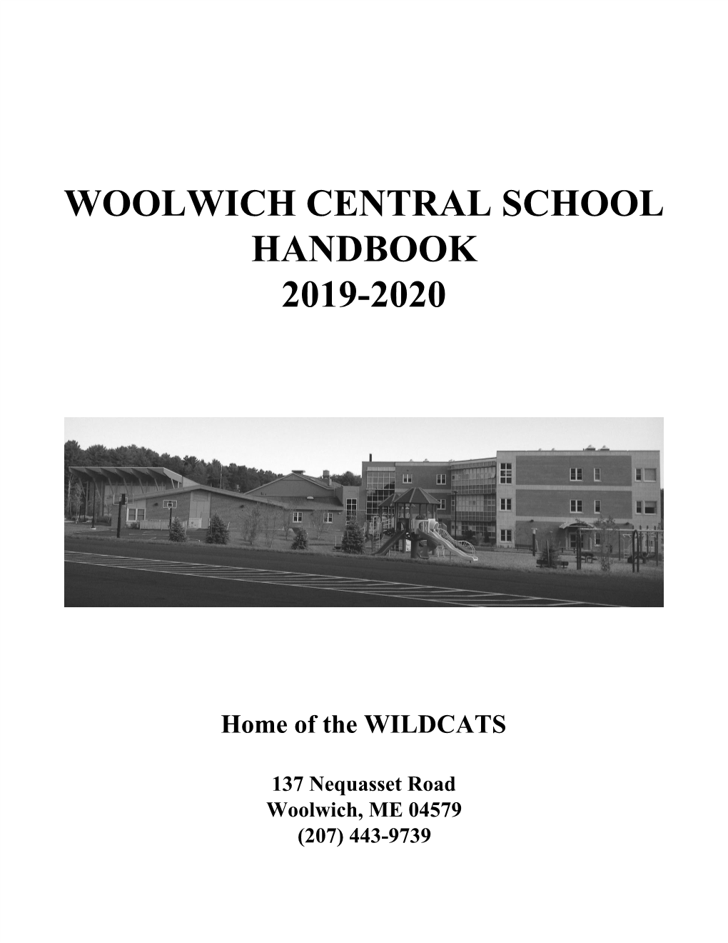 Woolwich Central School Handbook 2019-2020