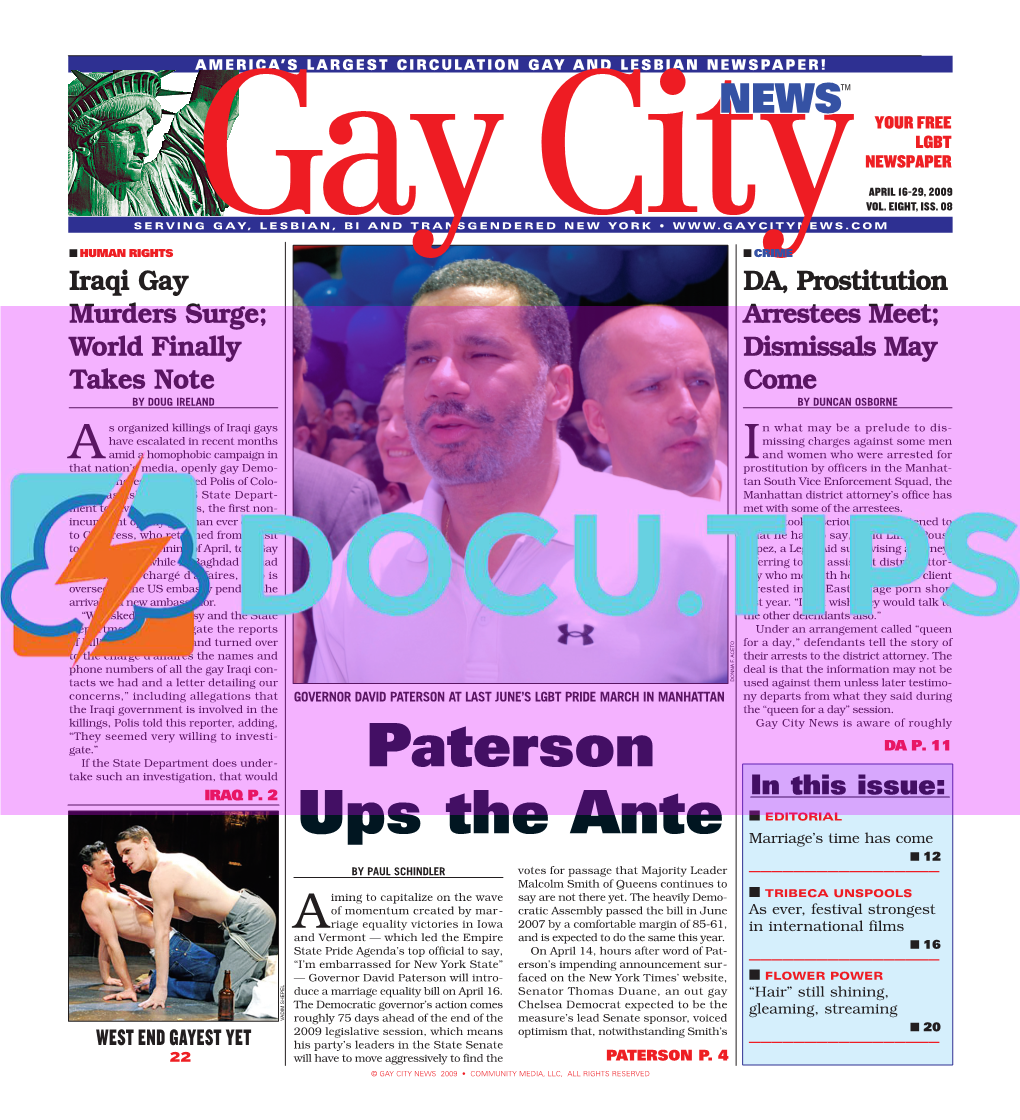 April 16 Gay City News