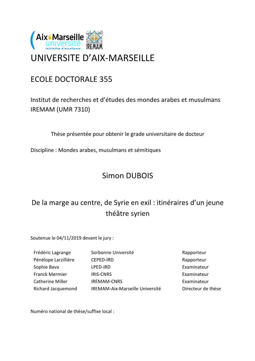 Universite D'aix-Marseille