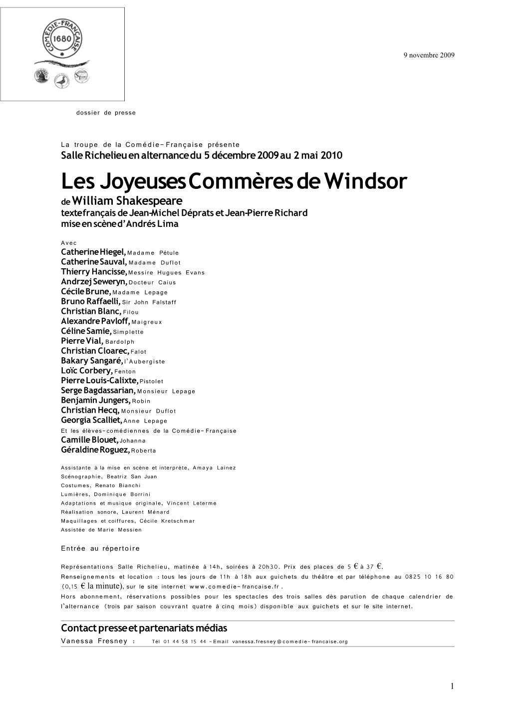 Les Joyeuses Commères De Windsor