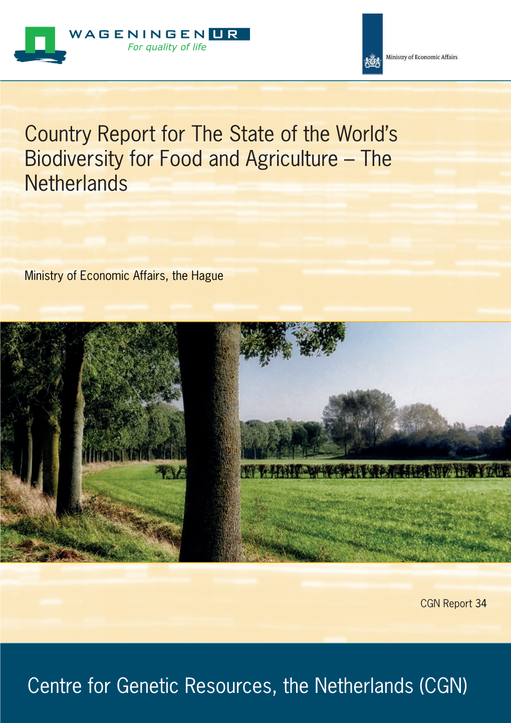 Country Report for the State of the World's Biodiversity for Food and Agriculture