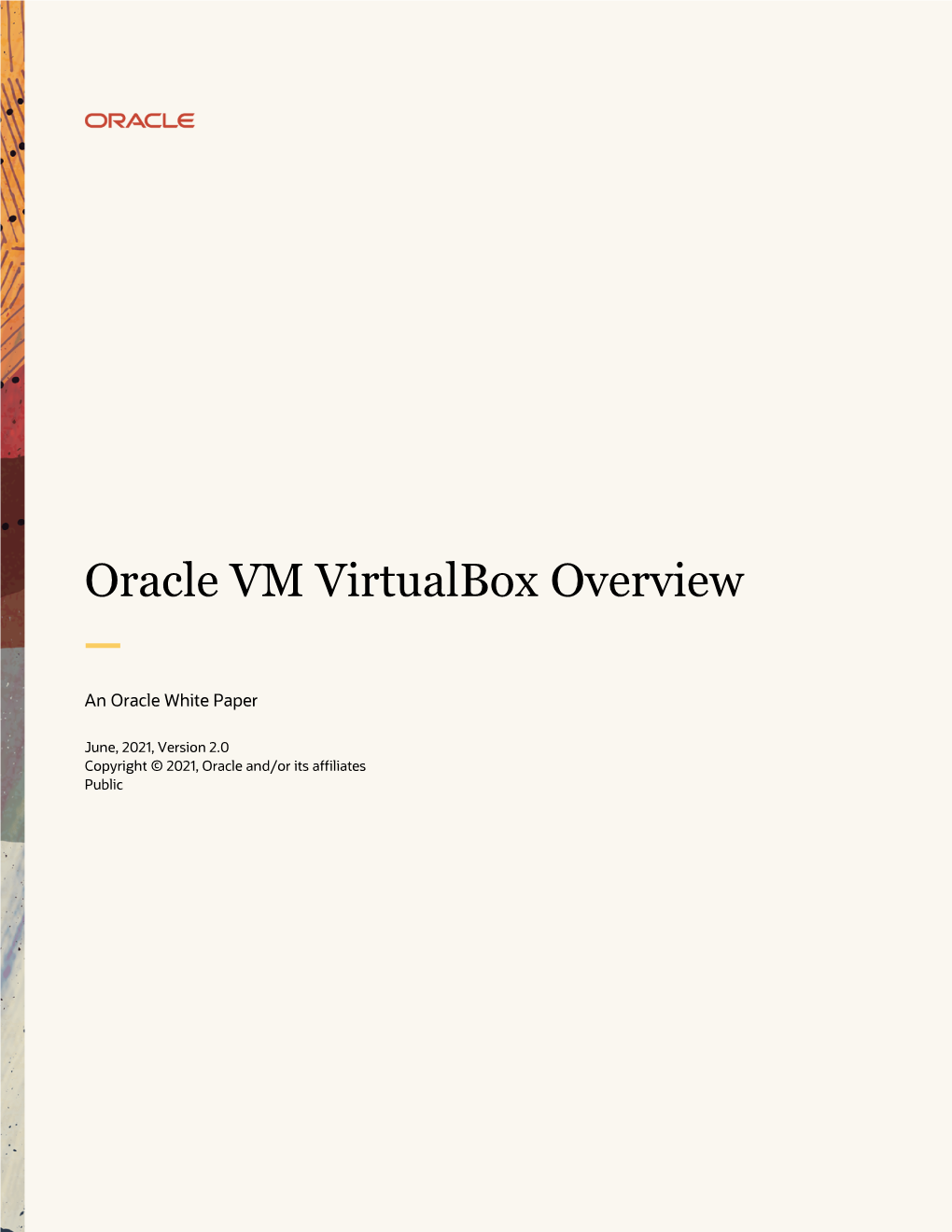 Oracle VM Virtualbox Overview