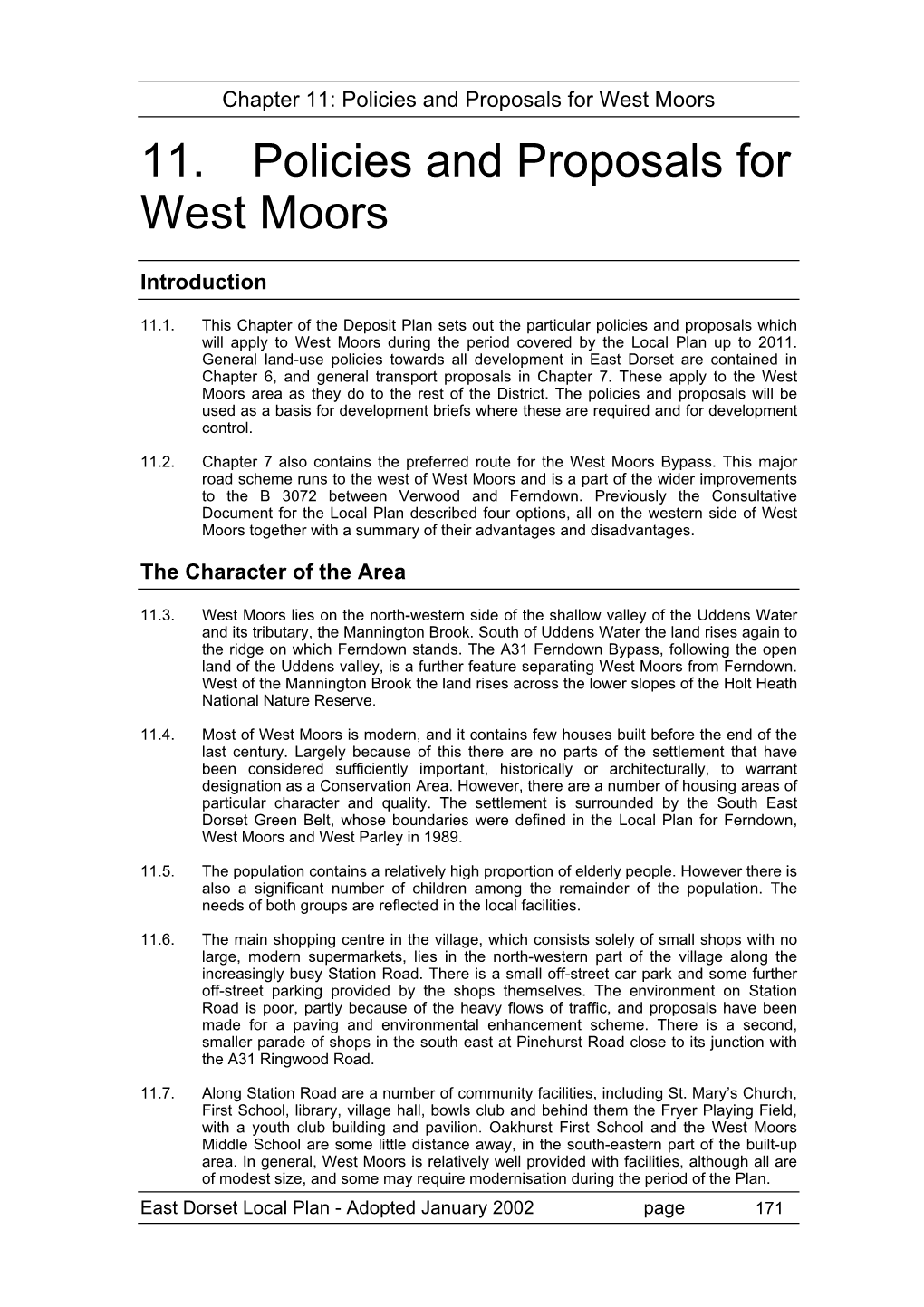 Chapter-11 West Moors