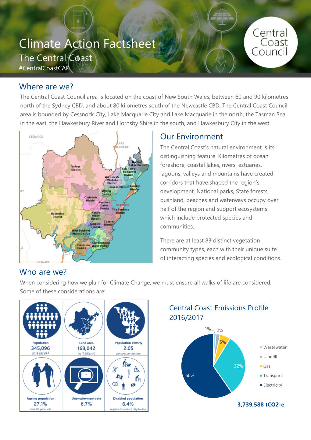 Central Coast Region Factsheet