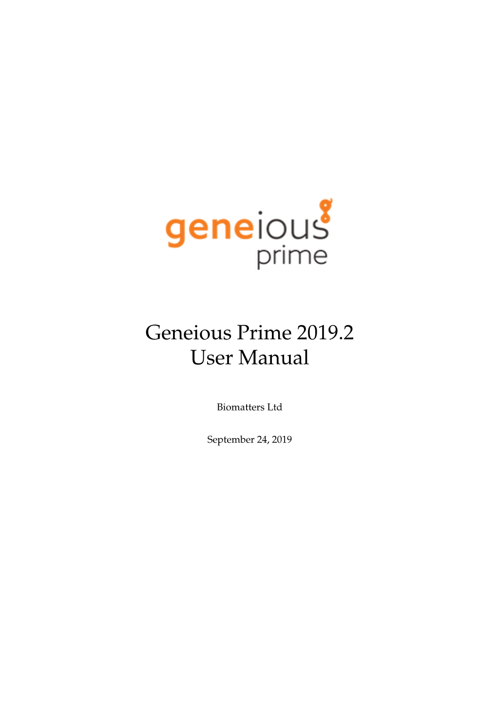 Geneious Prime User Manual