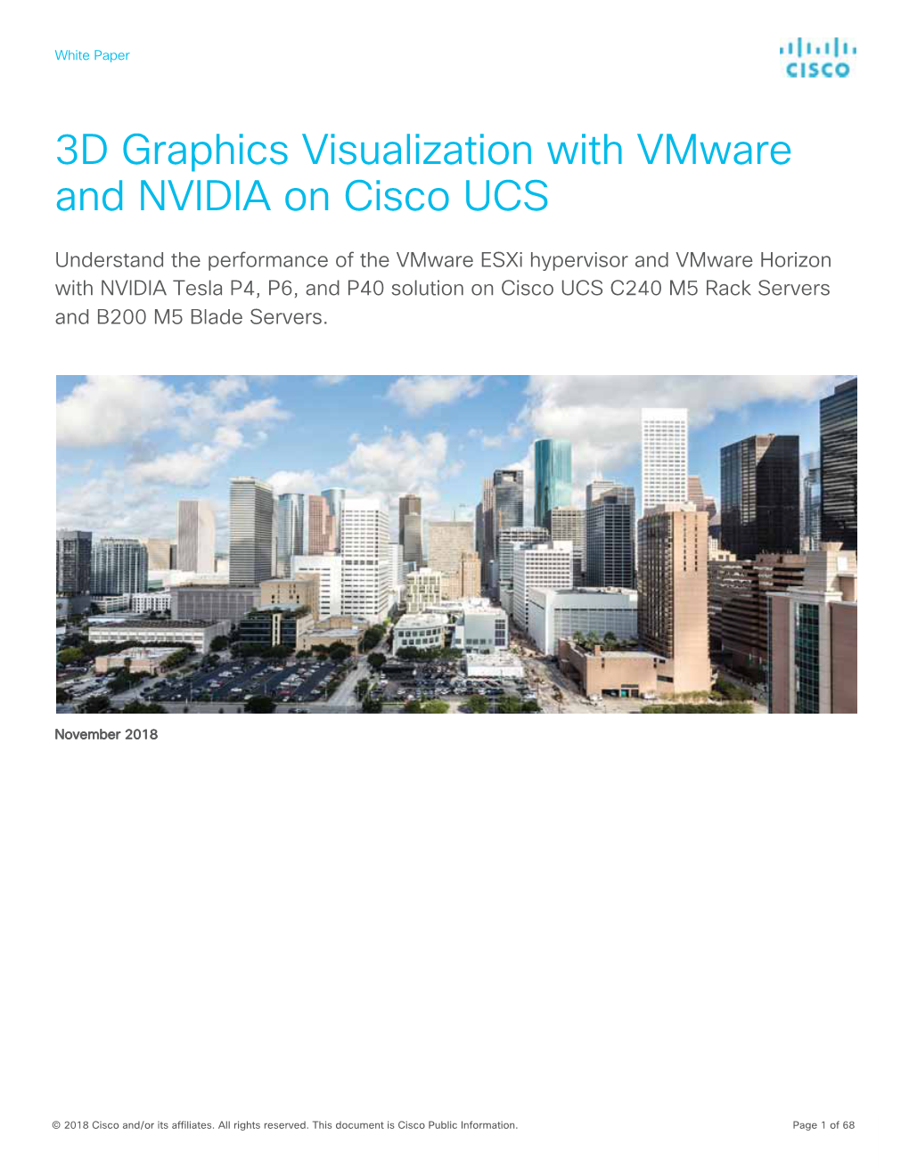 3D Graphics Visualization with Vmware and NVIDIA on Cisco UCS