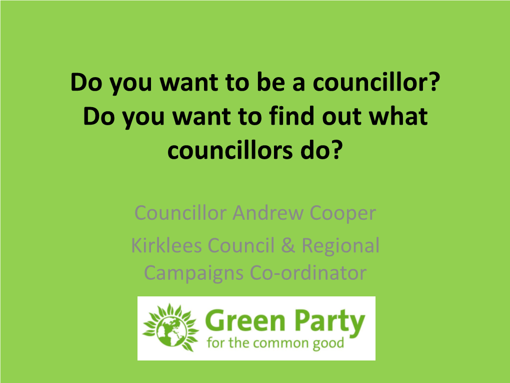 A Growing Green Group on Sheffield City Council