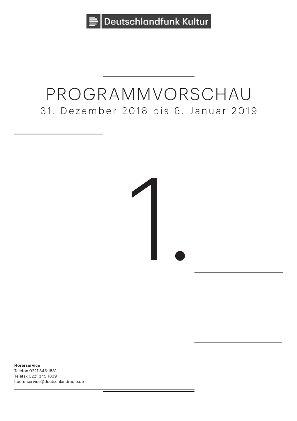 Programmvorschau 31