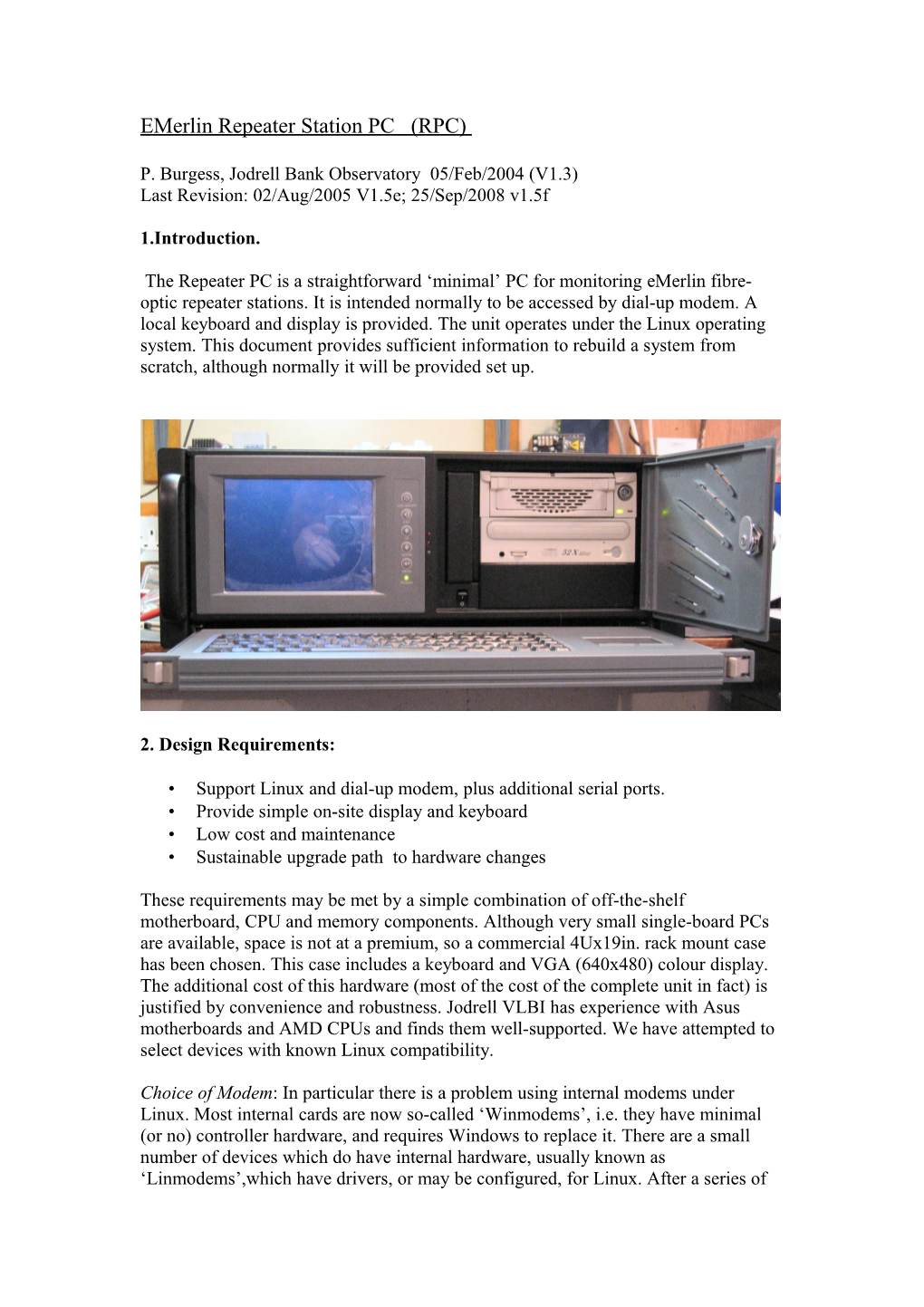 Emerlin Repeater Station PC (RPC)