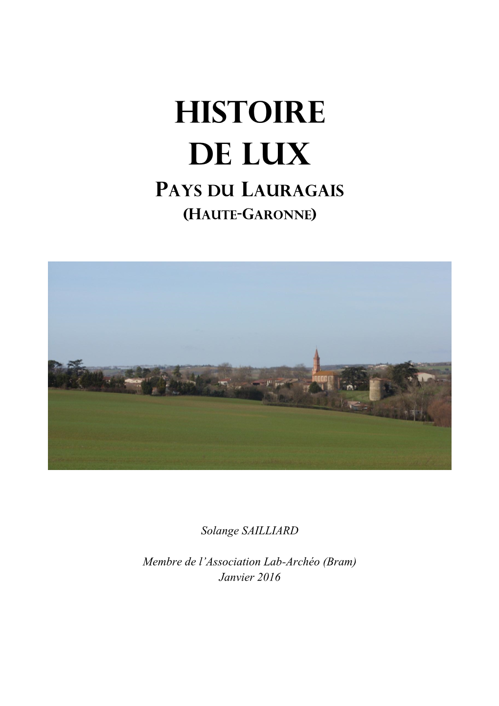 Histoire De Lux (Haute-Garonne)