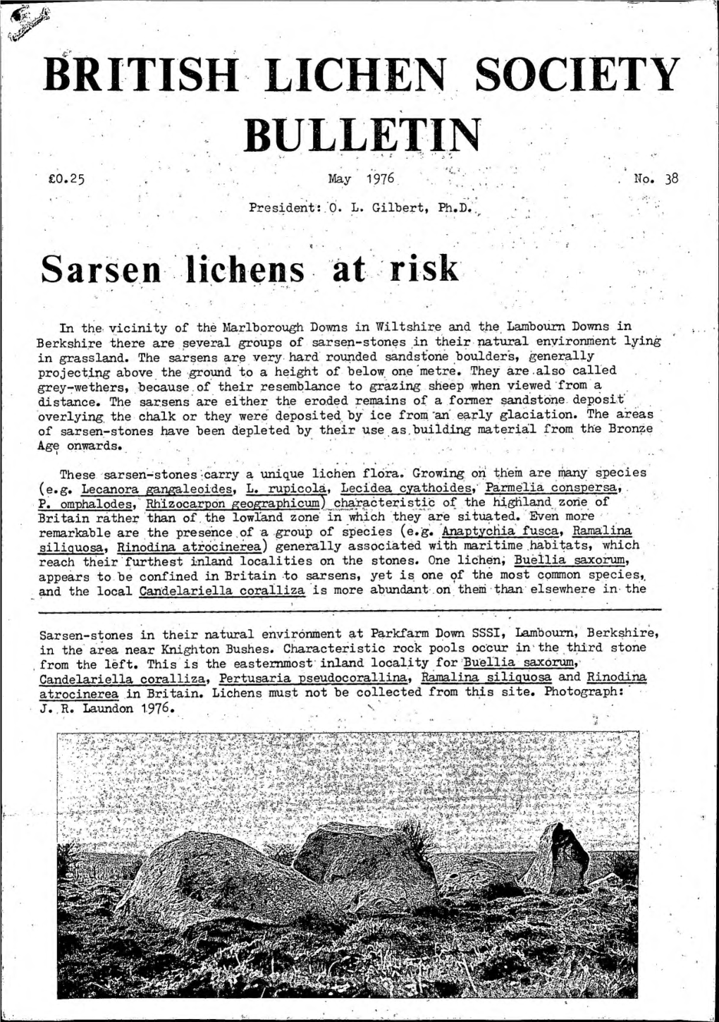 BLS Bulletin 38 May 1976.Pdf