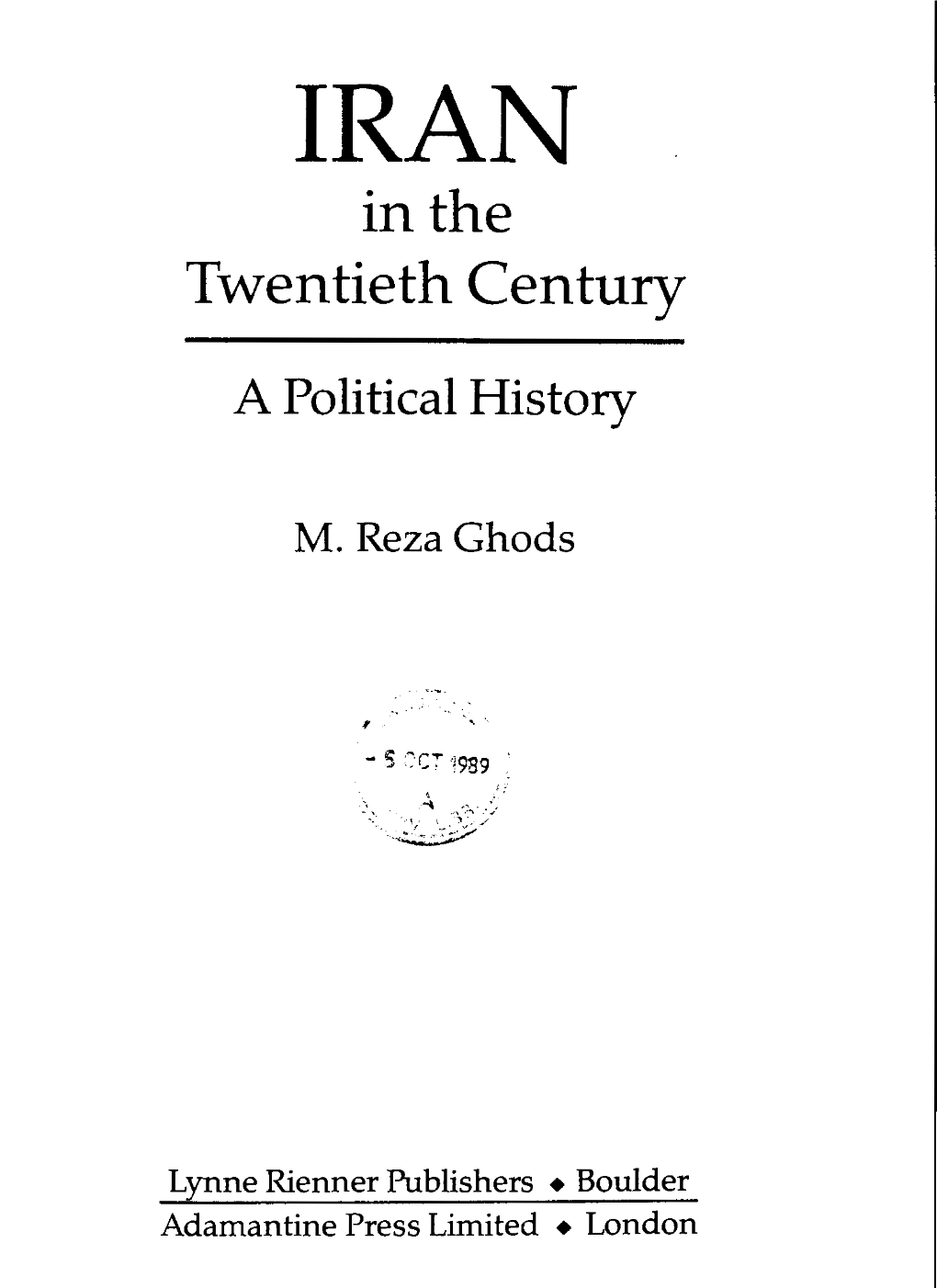 IRAN in the Twentieth Century
