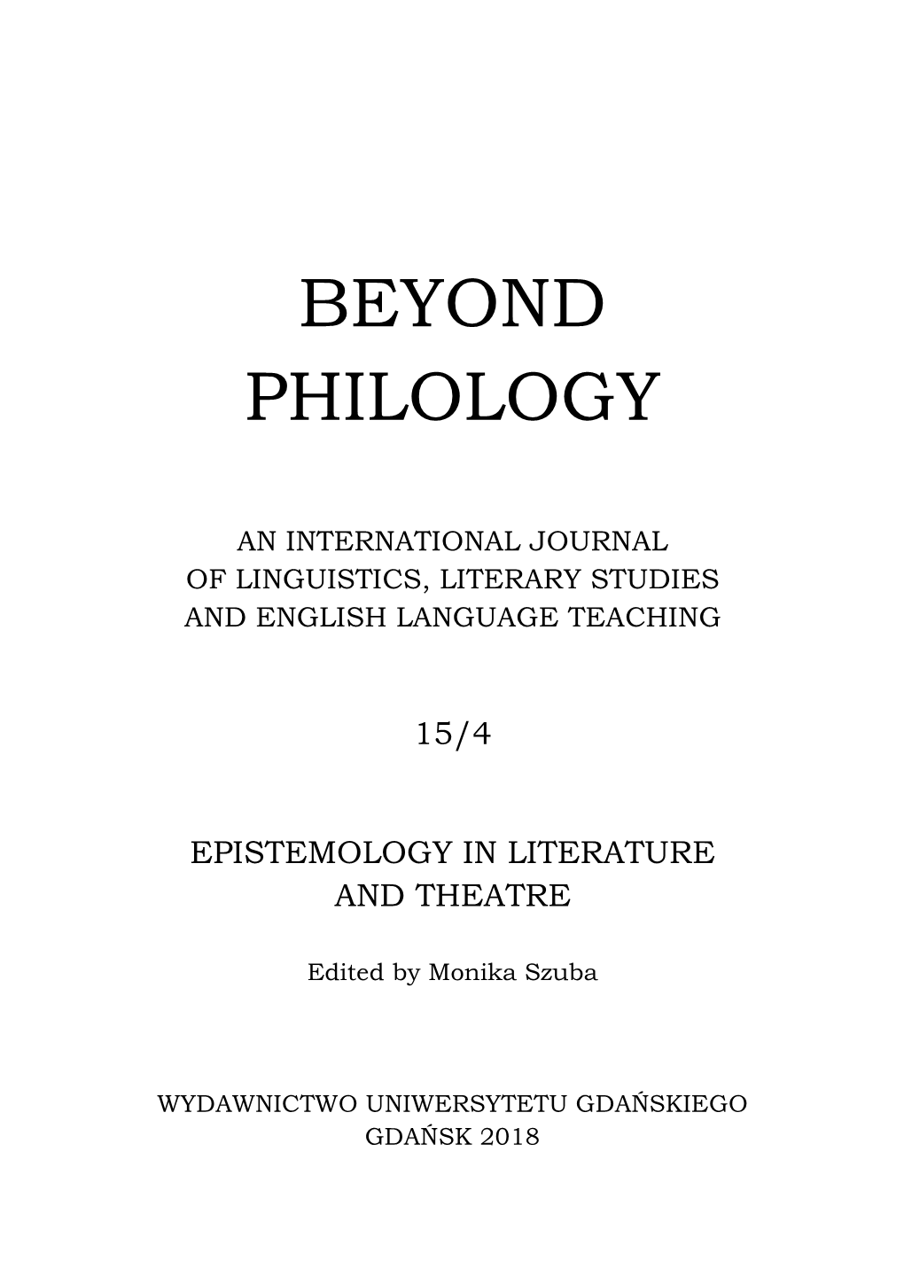 Beyond Philology