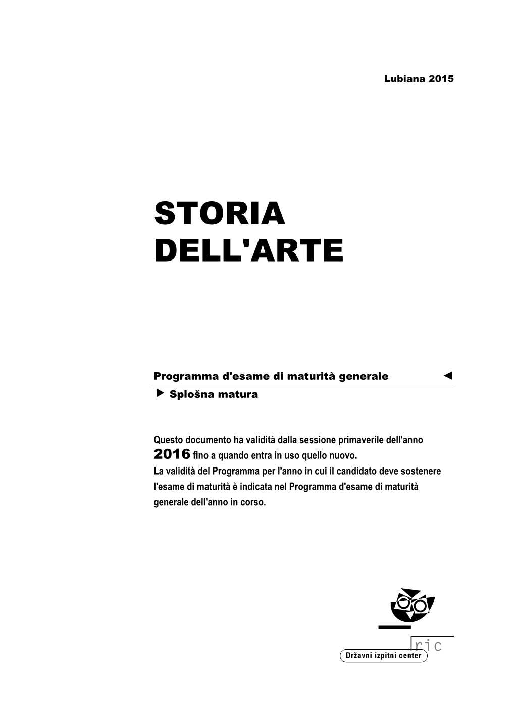 Storia Dell'arte