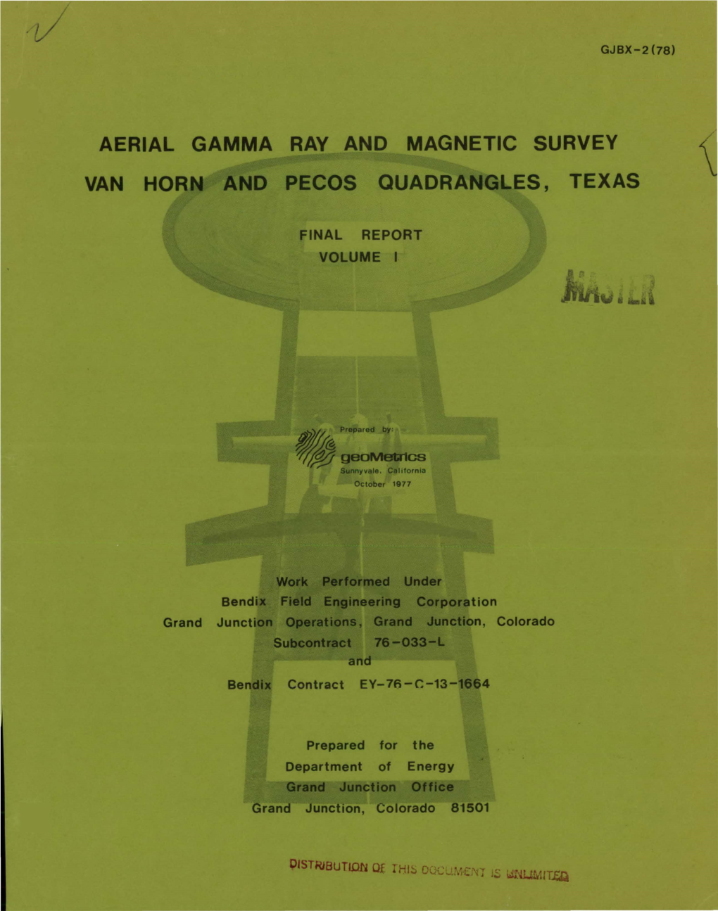 Aerial Gamma Ray and Magnetic Survey Van Horn