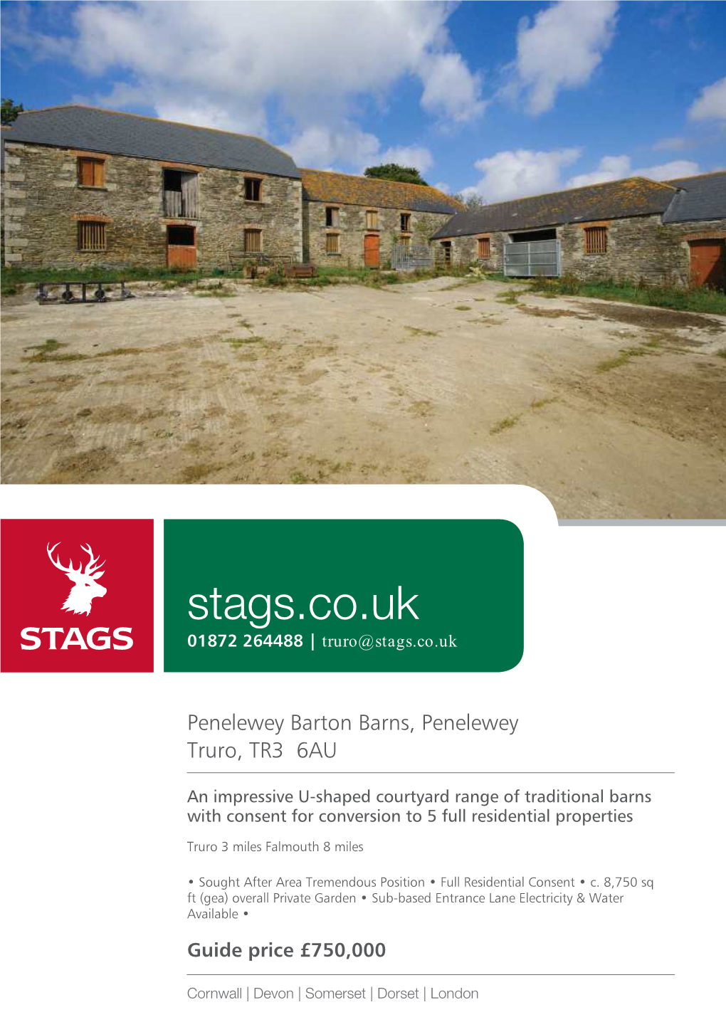 Stags.Co.Uk 01872 264488 | Truro@Stags.Co.Uk