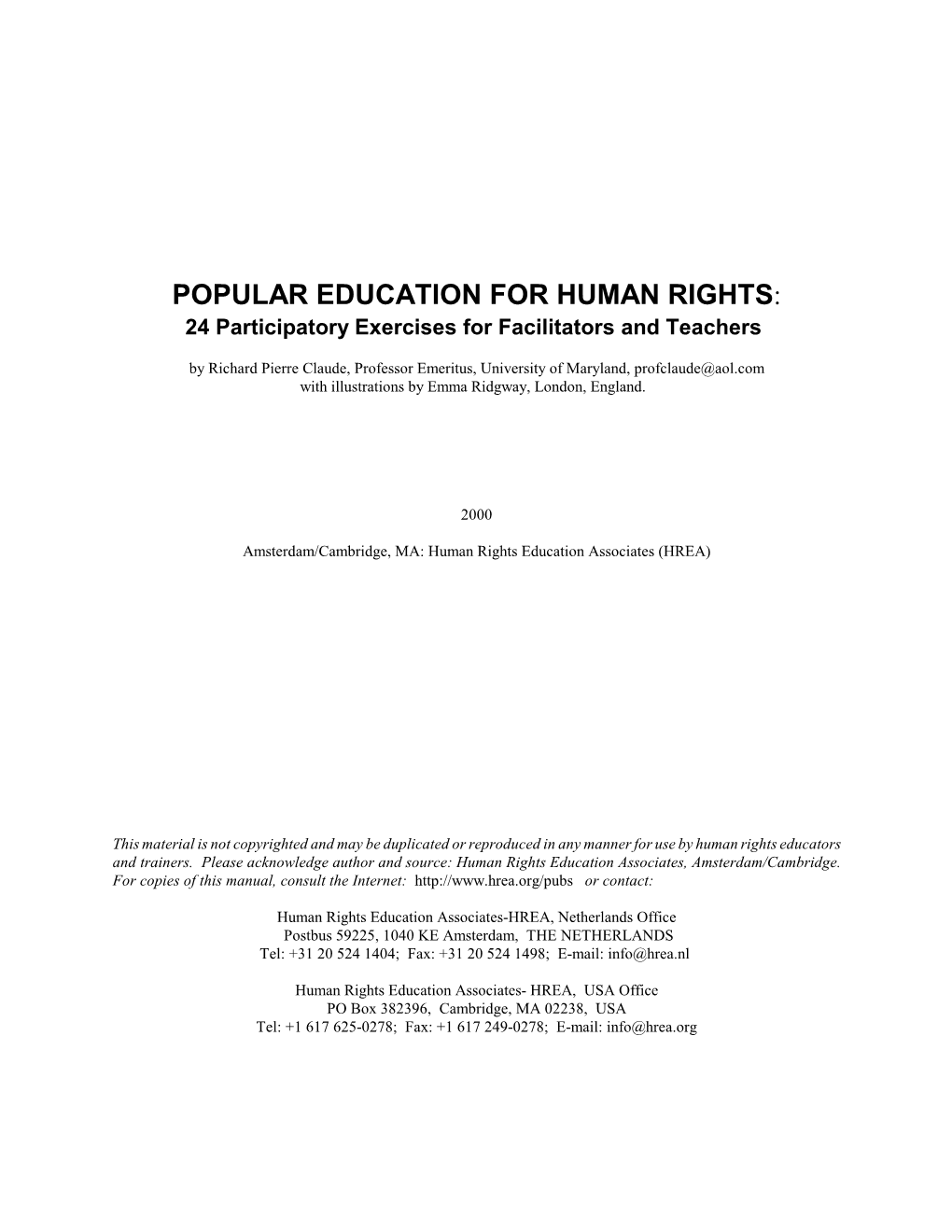 Popular Education for Human Rights.Pdf