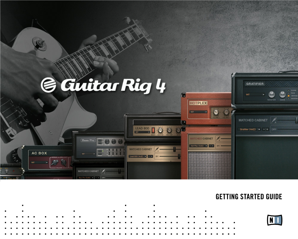 Guitar Rig 4 Getting Started Guide