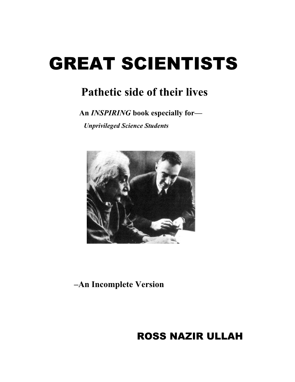 Great Scientists