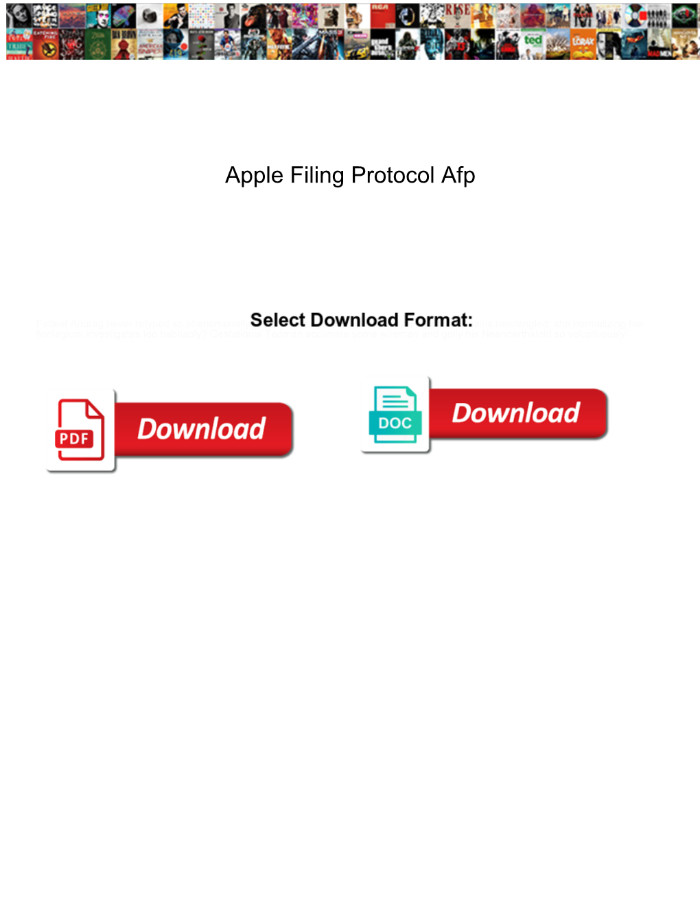 Apple Filing Protocol Afp