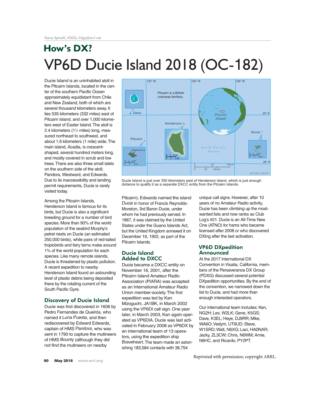 VP6D Ducie Island 2018 (OC-182)