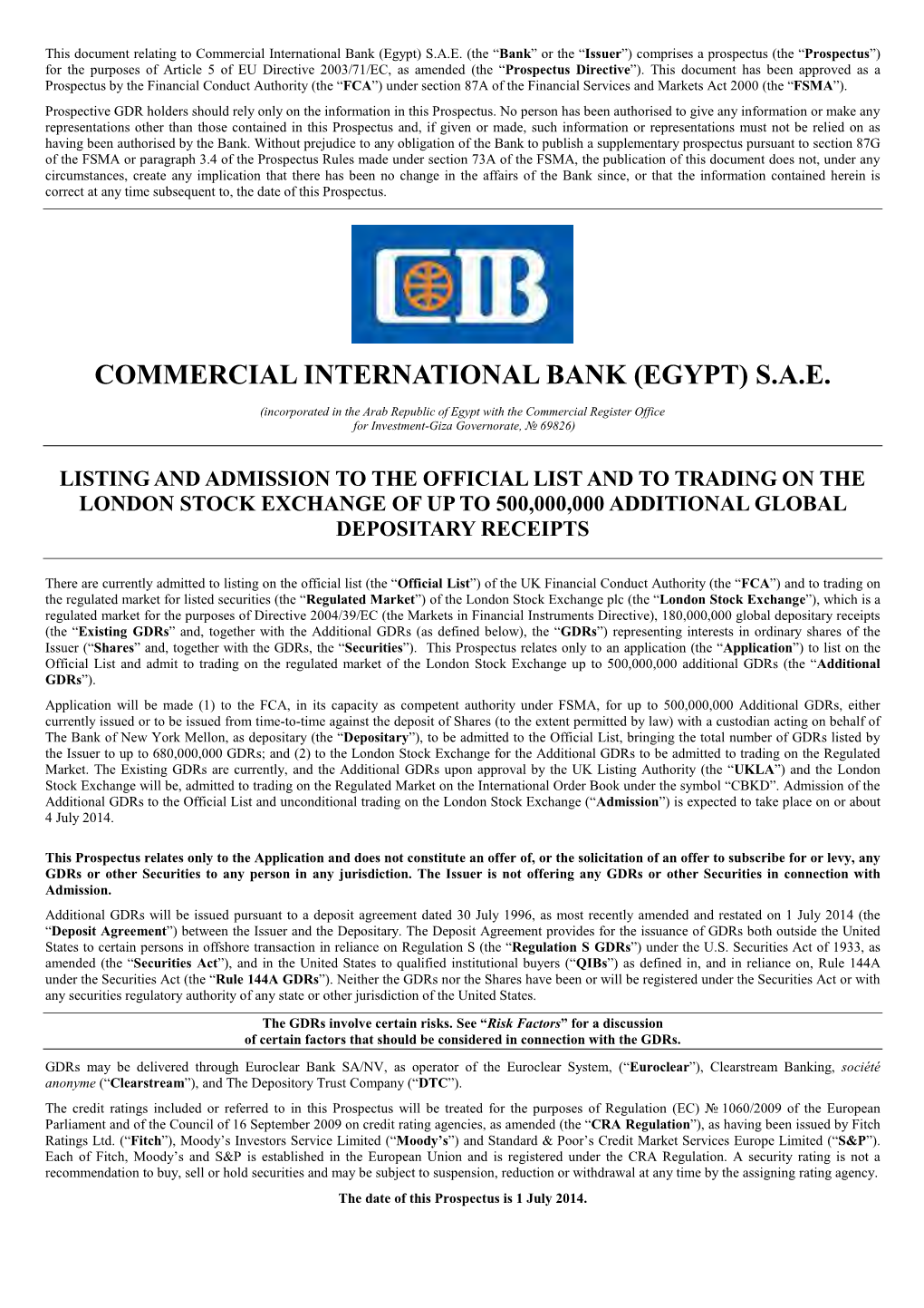Commercial International Bank (Egypt) S.A.E
