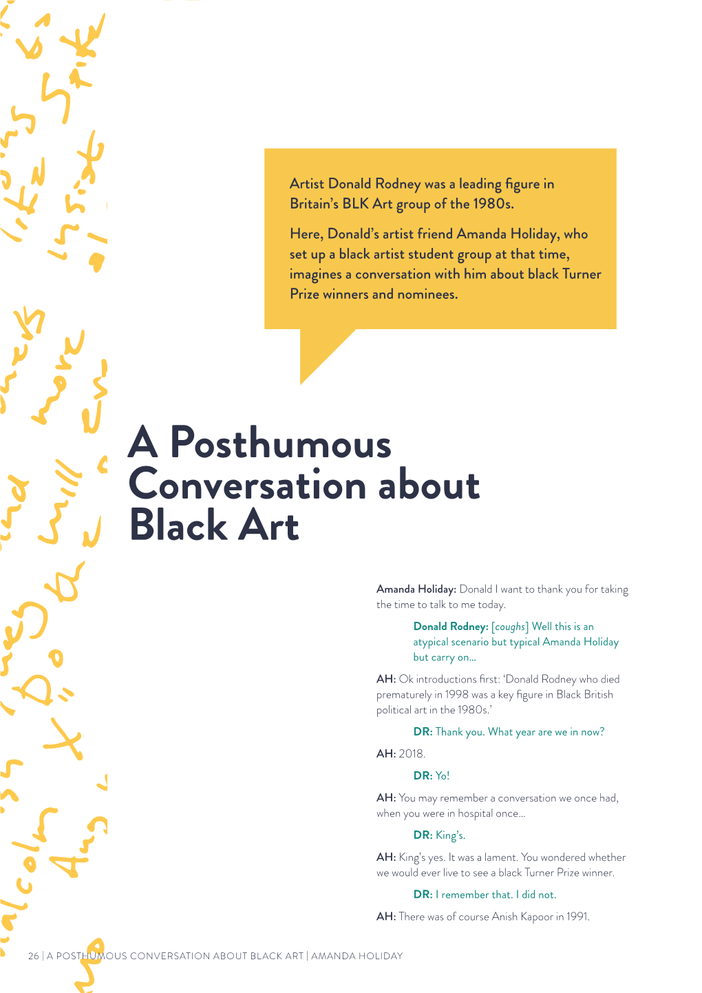 Anchovy – AH – a Posthumous Conversation About Black