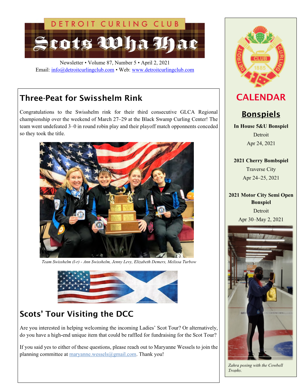 4/2/21 Scots Wha Hae Newsletter