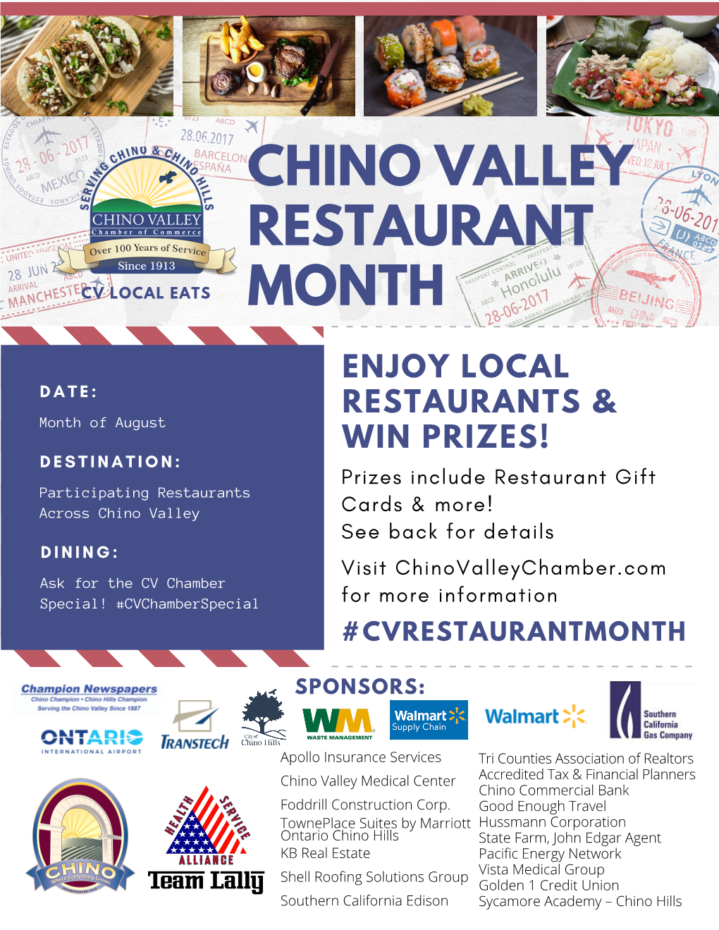 Chino Valley Restaurant Month