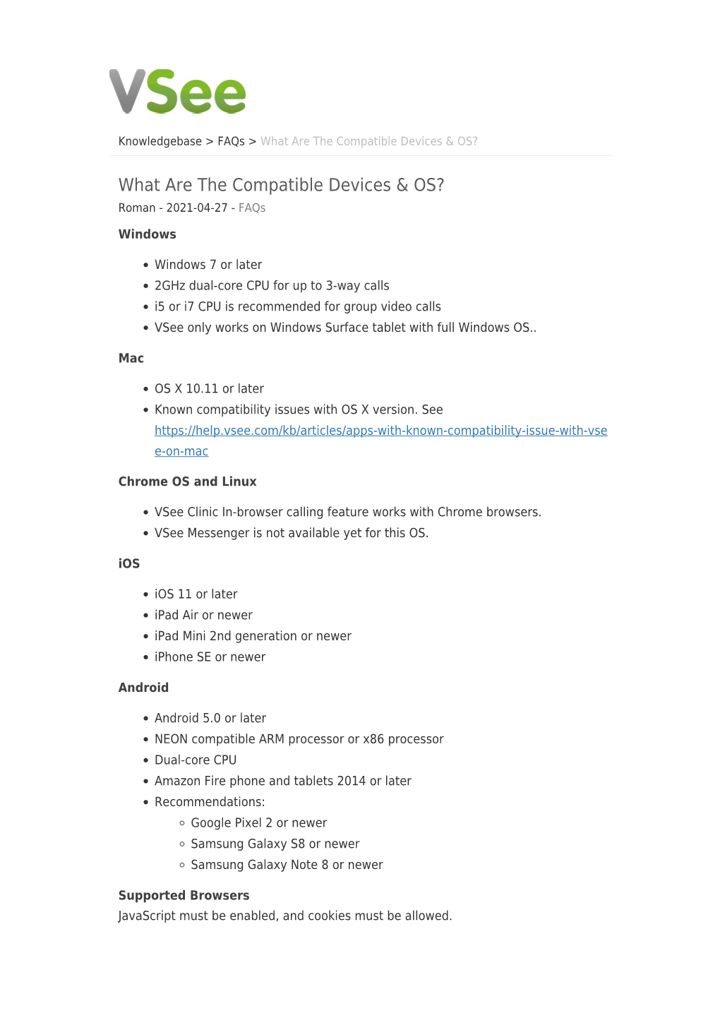 What Are the Compatible Devices &amp;
