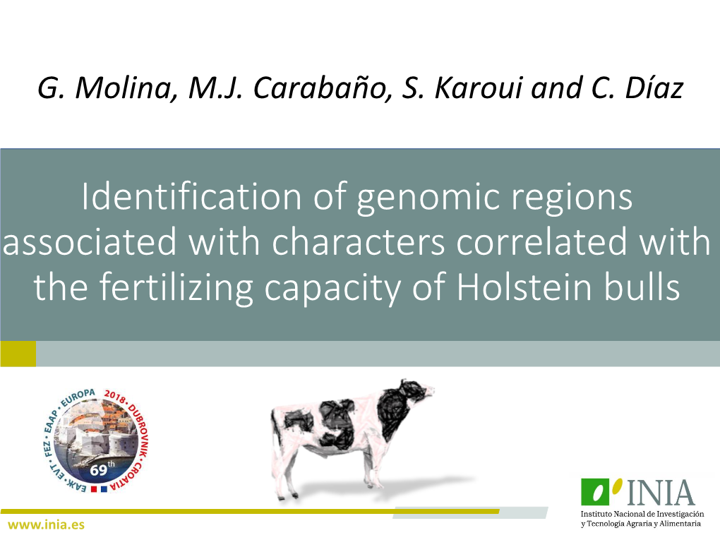 Identification of Genomic Regions Associated with Characters Correlated with the Fertilizing Capacity of Holstein Bulls