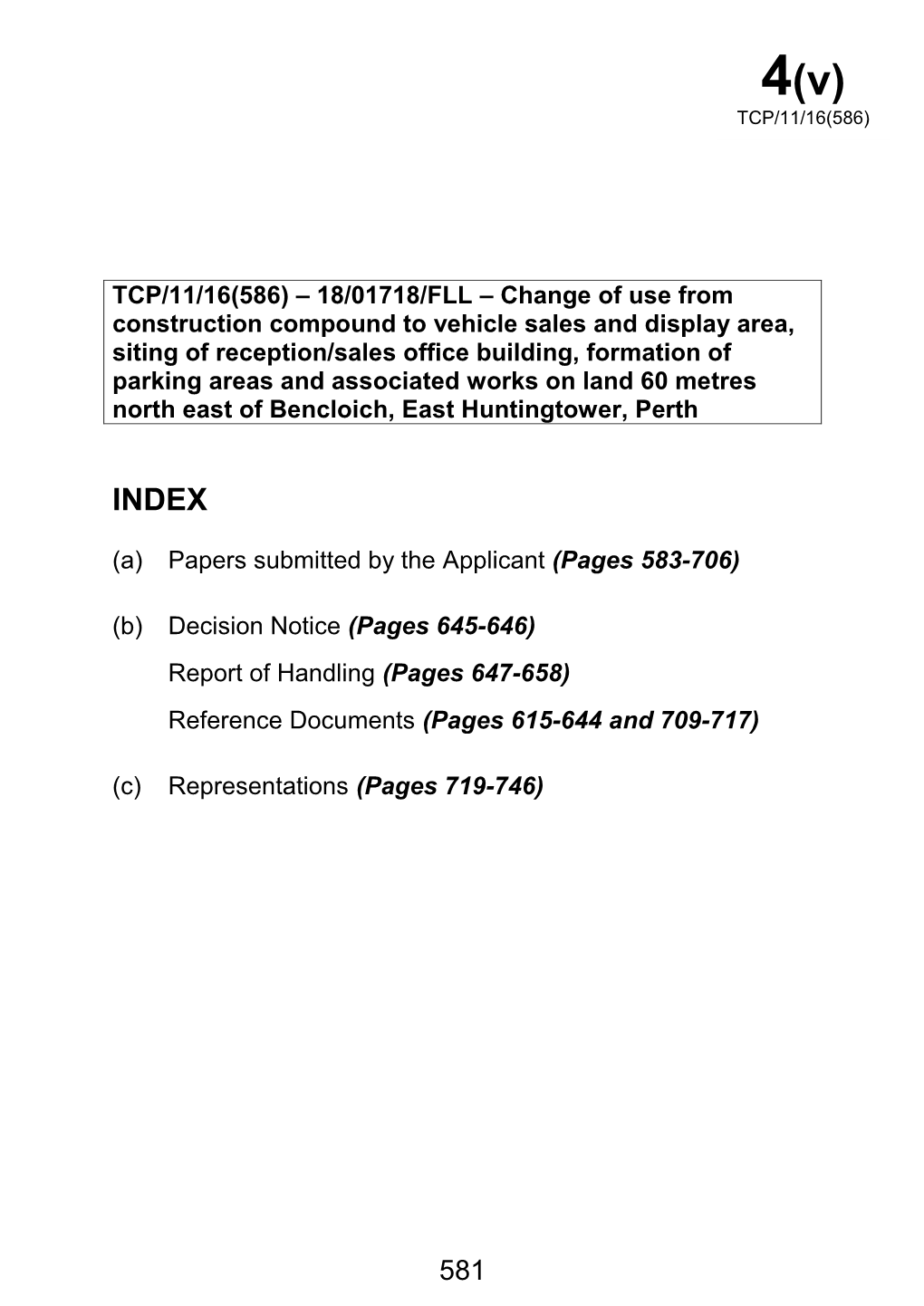 Perth and Kinross Council Contractors Terminating Their Use of the Hardstand/Compound Area