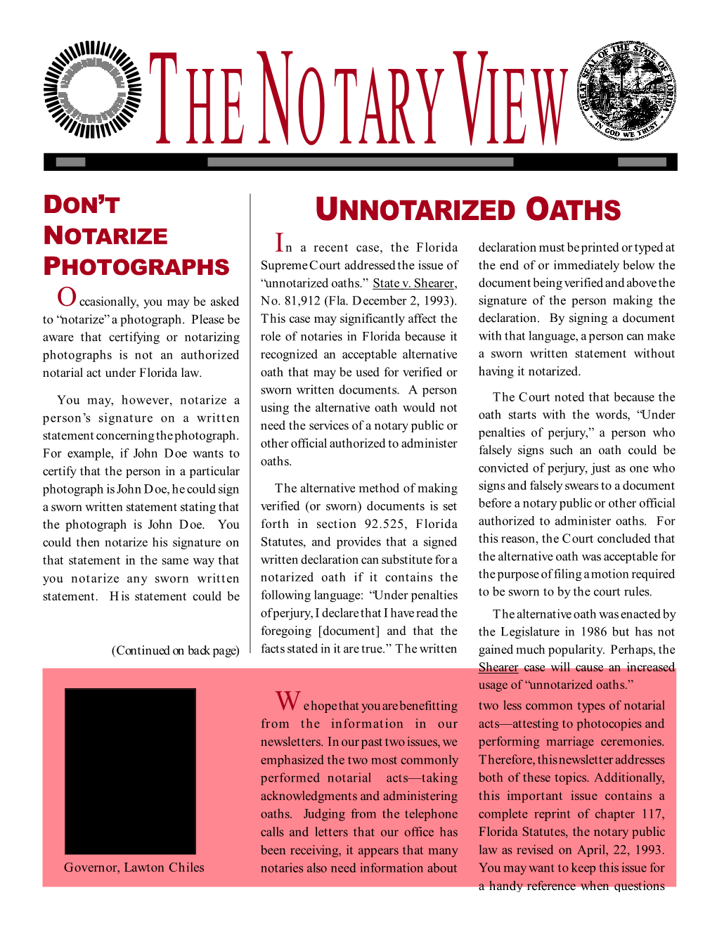 Unnotarized Oaths