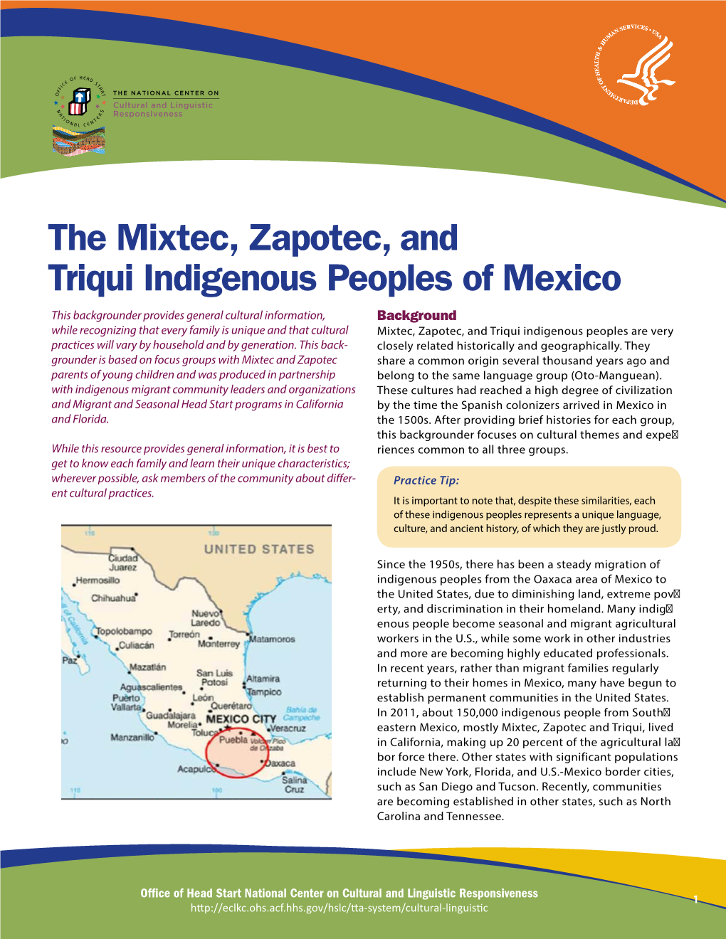 The Mixtec, Zapotec, and Triqui Indigenous Peoples of Mexico