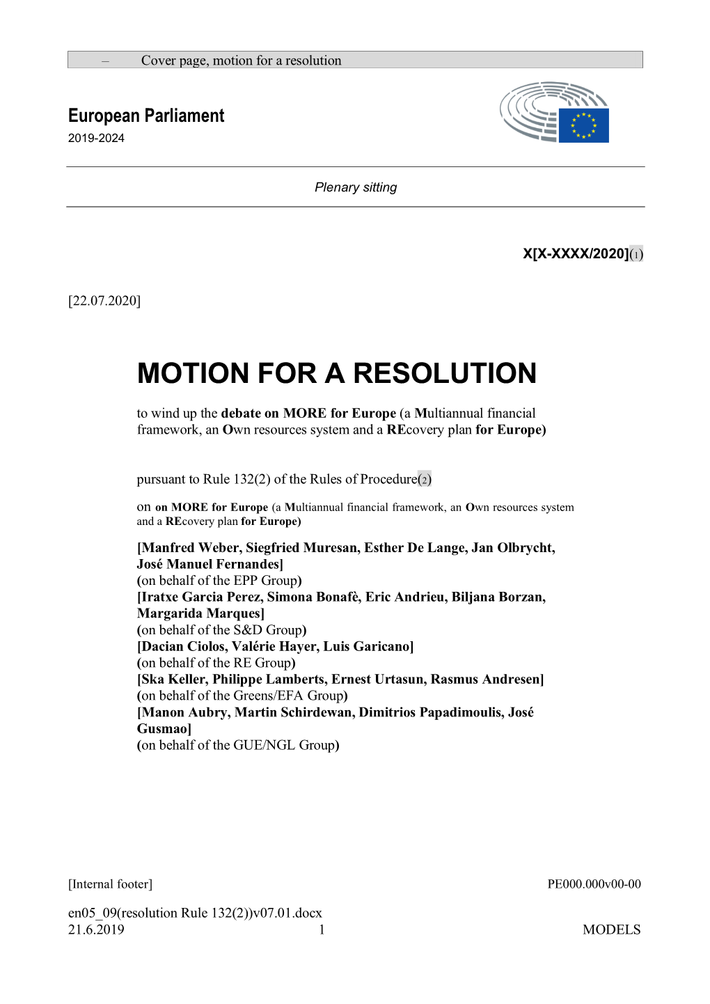 Motion for a Resolution