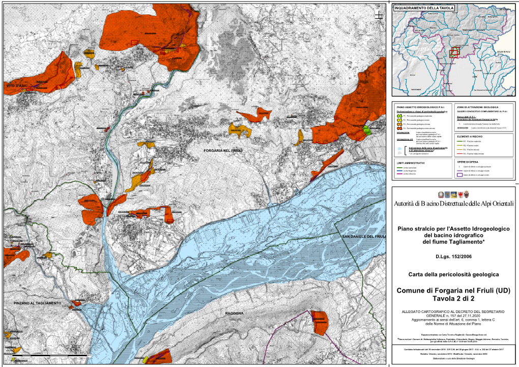 Comune Di Forgaria Nel Friuli (UD) Tavola 2 Di 2 Autorità Di Bacino